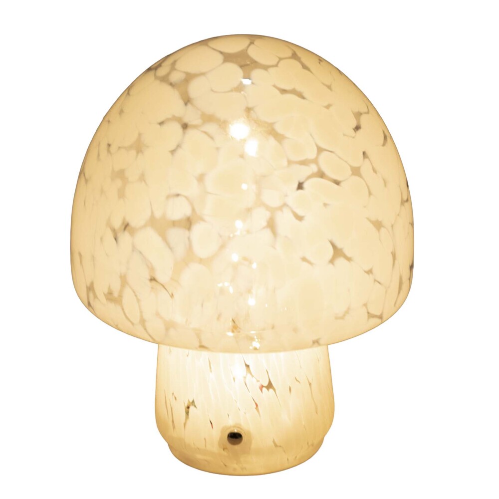 ML251014 VIDRIO BLANCO LÁMPARA DE MESA ML