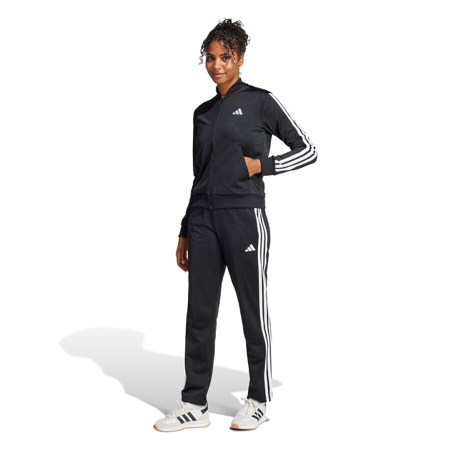 Equipo de Mujer Adidas Essentials 3 Tracksuit Negro - Blanco