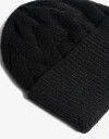 Gorro Punto Liso Gorro Tejido Con Punto Tejido Tipo Espigado - Negro