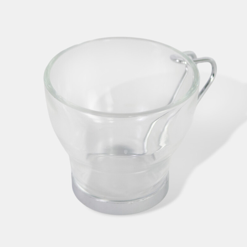 SET TAZA VIDRIO/METAL 3PZAS Unica