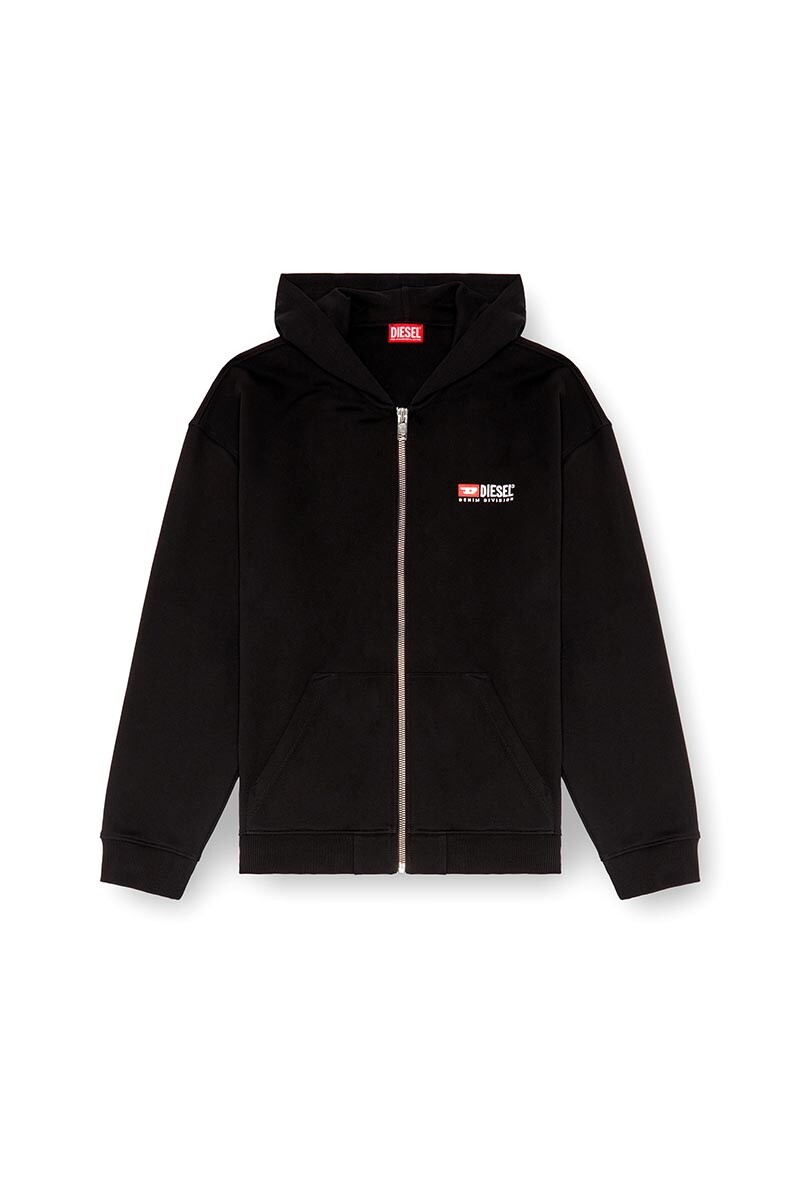 Polerones Para Hombre S-Boxt-Hood-Zip-Div Negro