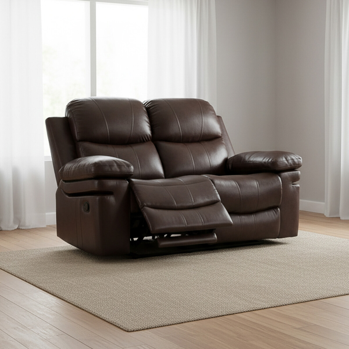 SILLÓN RECLINABLE - 2 CUERPOS PU MARRON MR2138 CHOC. 