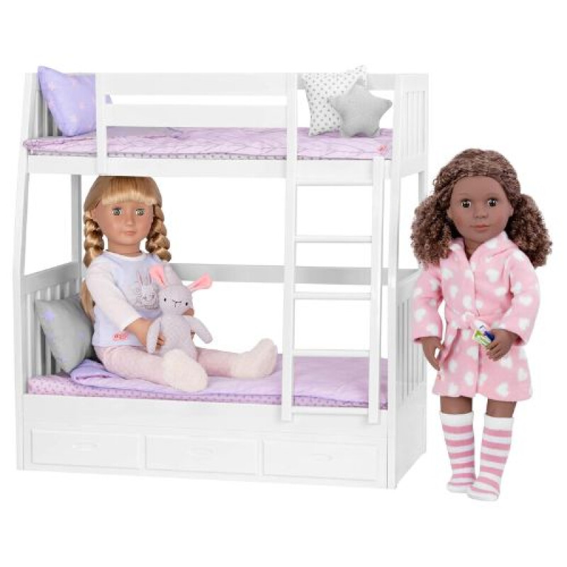 SET ROPA - BATA POLAR ROSA y ACC - OUR GENERATION Set Ropa - Bata Polar Rosa Y Acc - Our Generation