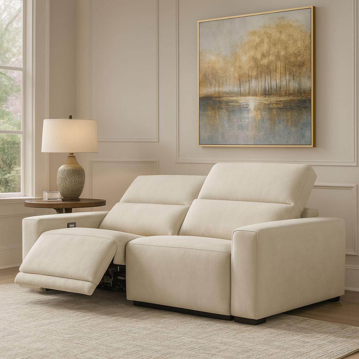 Sofá Eléctrico VOLARE BEIGE 3 CUERPOS 