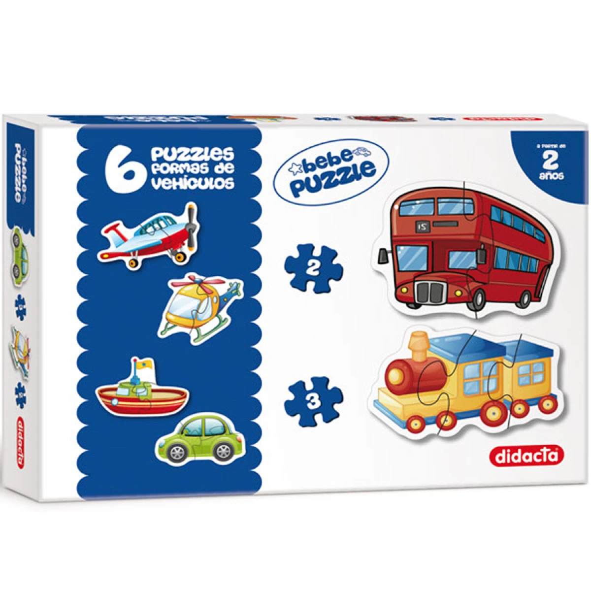 Puzzle Didacta Formas Vehiculos X6 