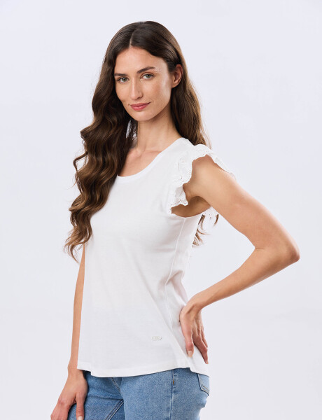 REMERA LISA DE ALGODÓN Blanco