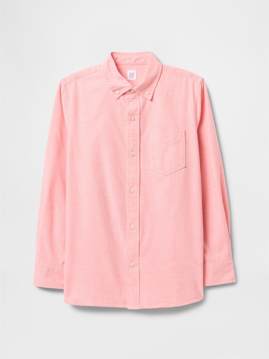 Camisa Oxford Niño - Tea Rose 