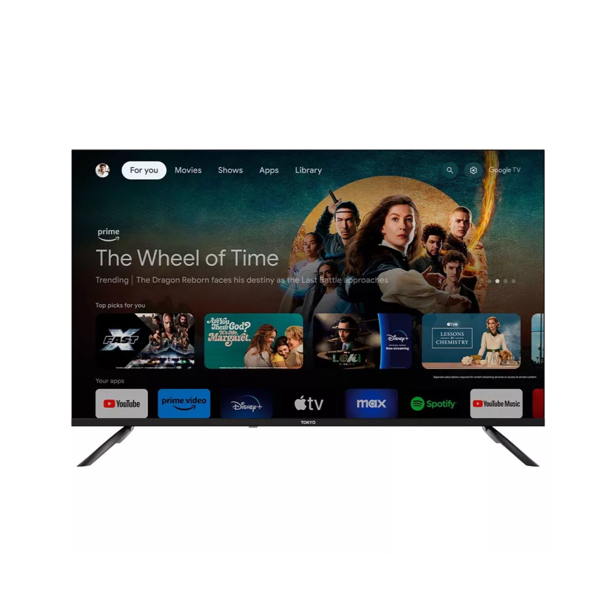 TV Tokyo Smart Google 43" FHD Chrome Incluido 