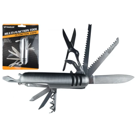 NAVAJA MULTIUSO 15 FUNCIONES DOBLE BLISTER 9.1CM 25363 NAVAJA MULTIUSO 15 FUNCIONES DOBLE BLISTER 9.1CM 25363