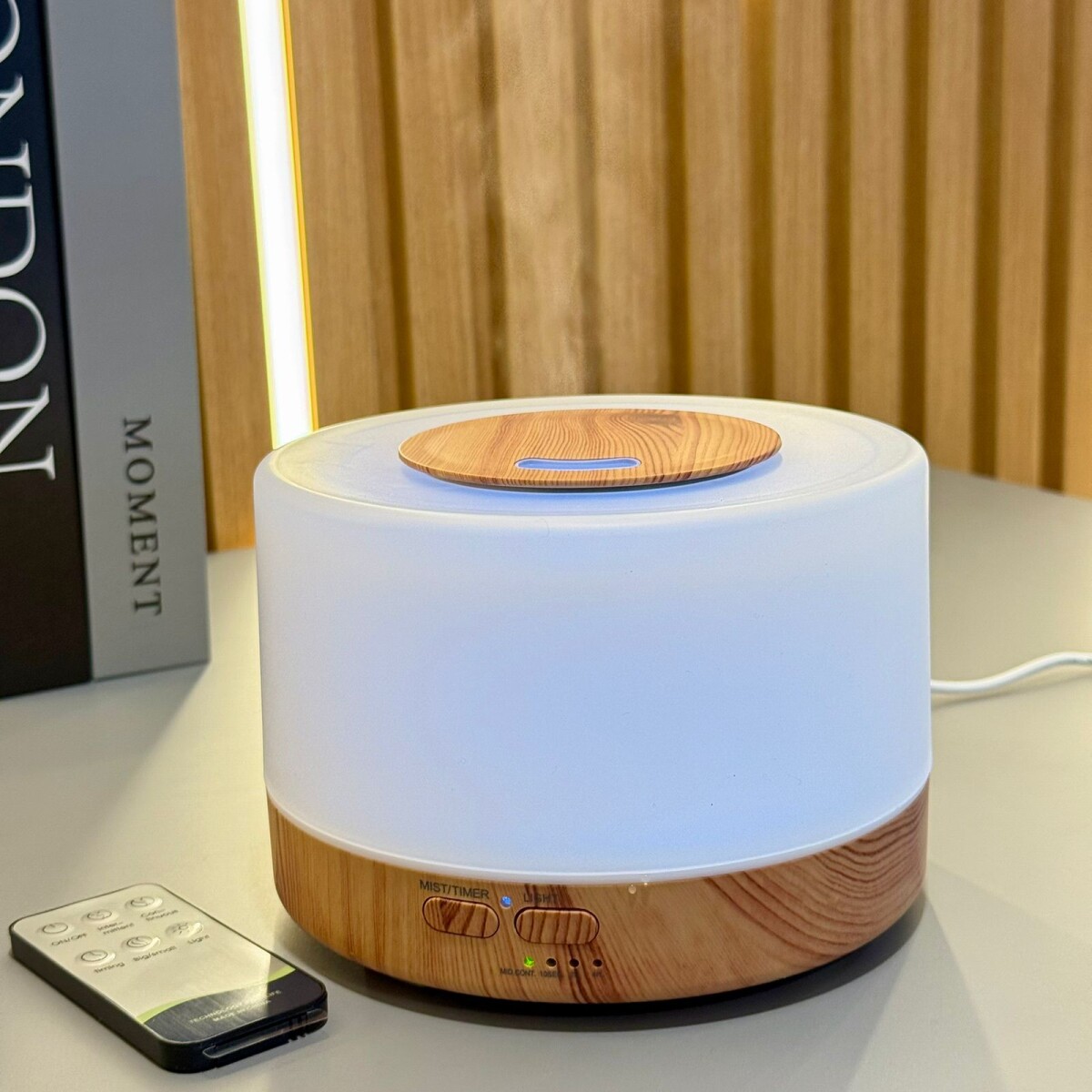 Humidificador Difusor Luz Led USB con control 