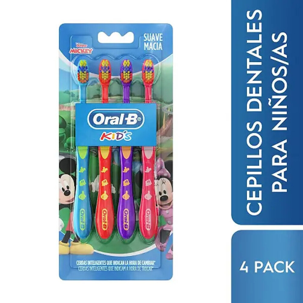 ORAL-B CEPILLO B STAGES MICKEY PACK X 4 única