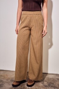 Pantalon Gingham Marron