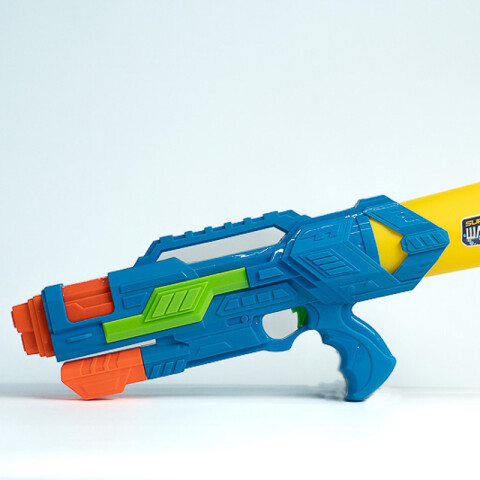Pistola de agua larga 3 colores 60x23cm Unica