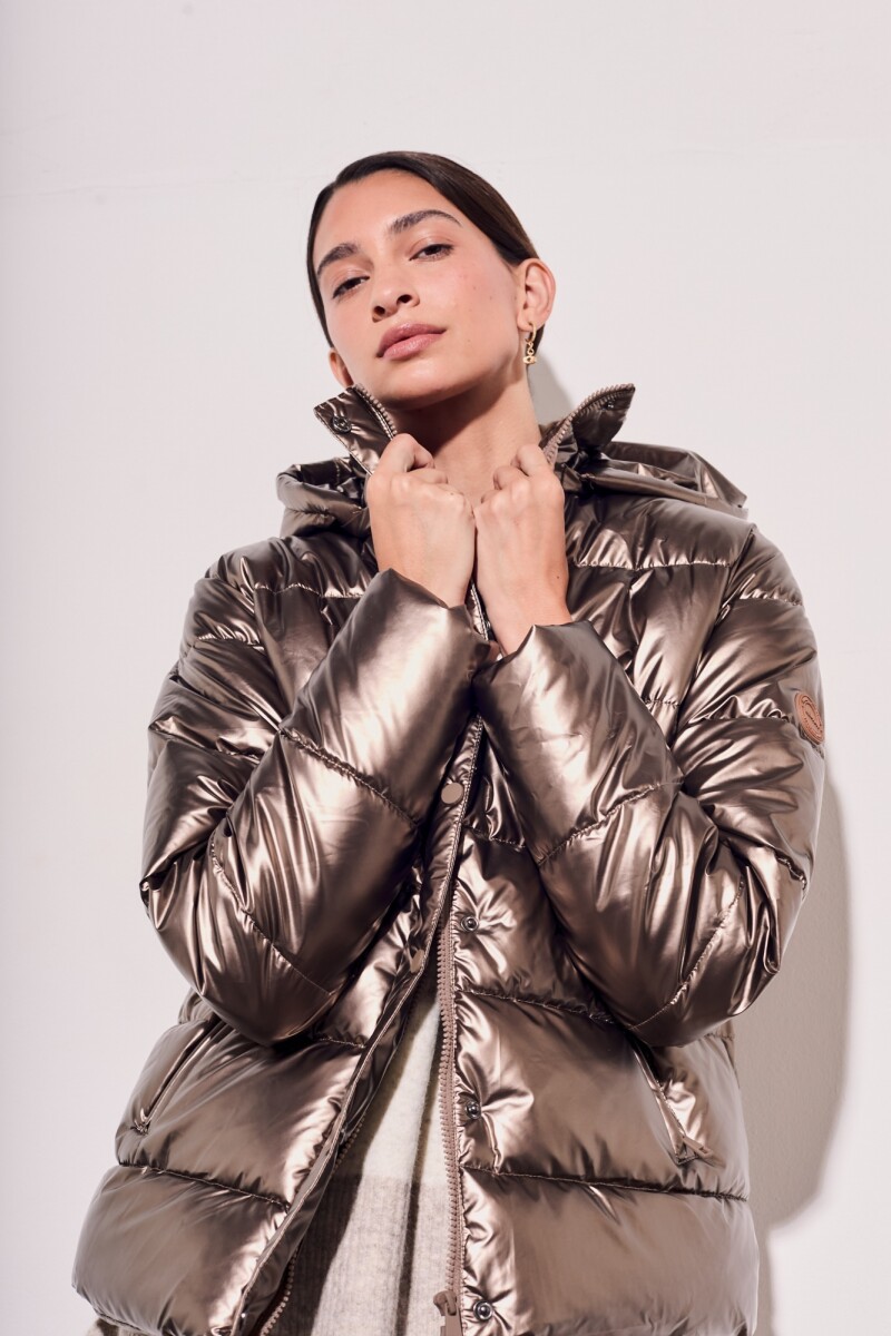 Campera Engomada Water Repellent Cobre