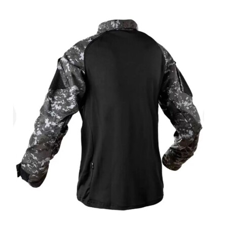 Camisaco táctico Combat RAGLAN - Fox Boy Negro / Pixelado Gris