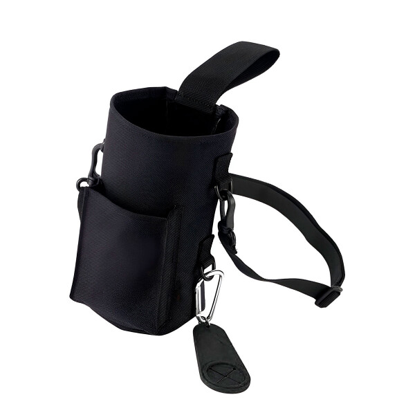 Bolso De Gimnasio Soporte Magnético P/ Botella Morral Correa Color Negro