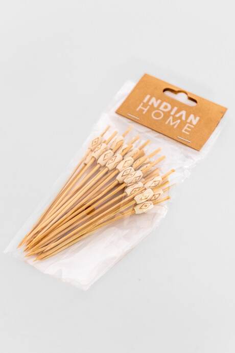 Bandejas, Tablas Y Copetineros Pincho Para Picada Set 25un. 8 Color Unico