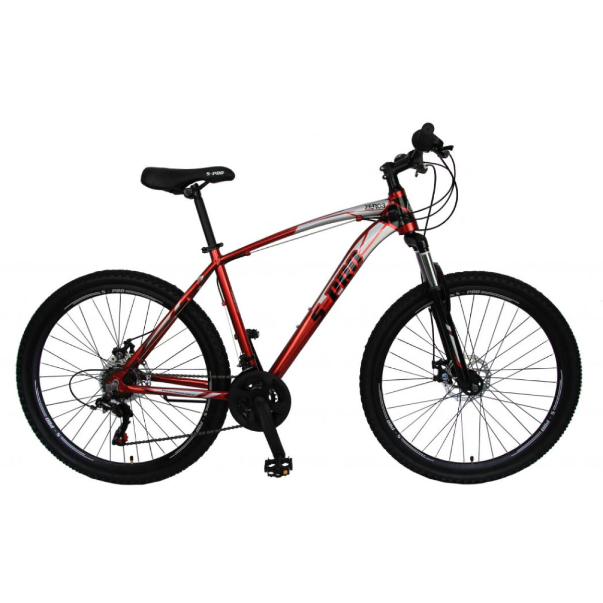 Bicicleta S-Pro Zero3 27.5 Man - Rojo y Gris 