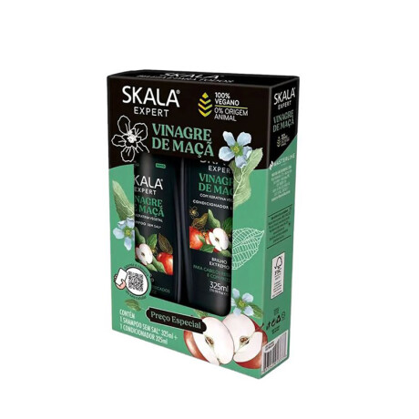 Pack Skala 100% Vegano Shampoo 325 ml + Aco 325 ml Vinagre de manzana