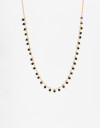Collares Cortos Color Collar Corto De Metal Y Beads - Dorado