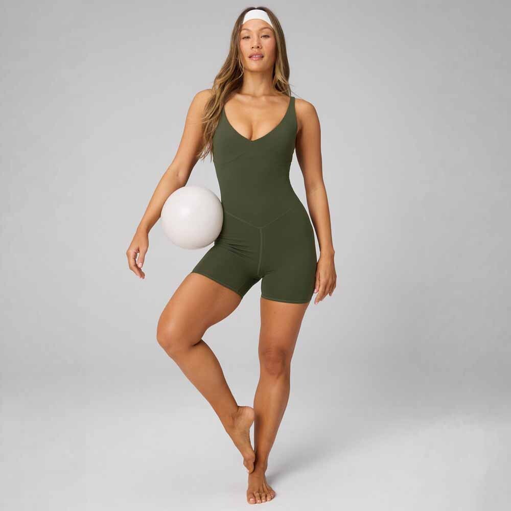 Enterizo Pureluxe TlcJumpsuit 4" Mujer Dark Olive