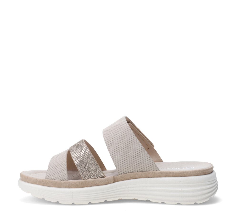 Sandalias DINAN con dos tiras Beige