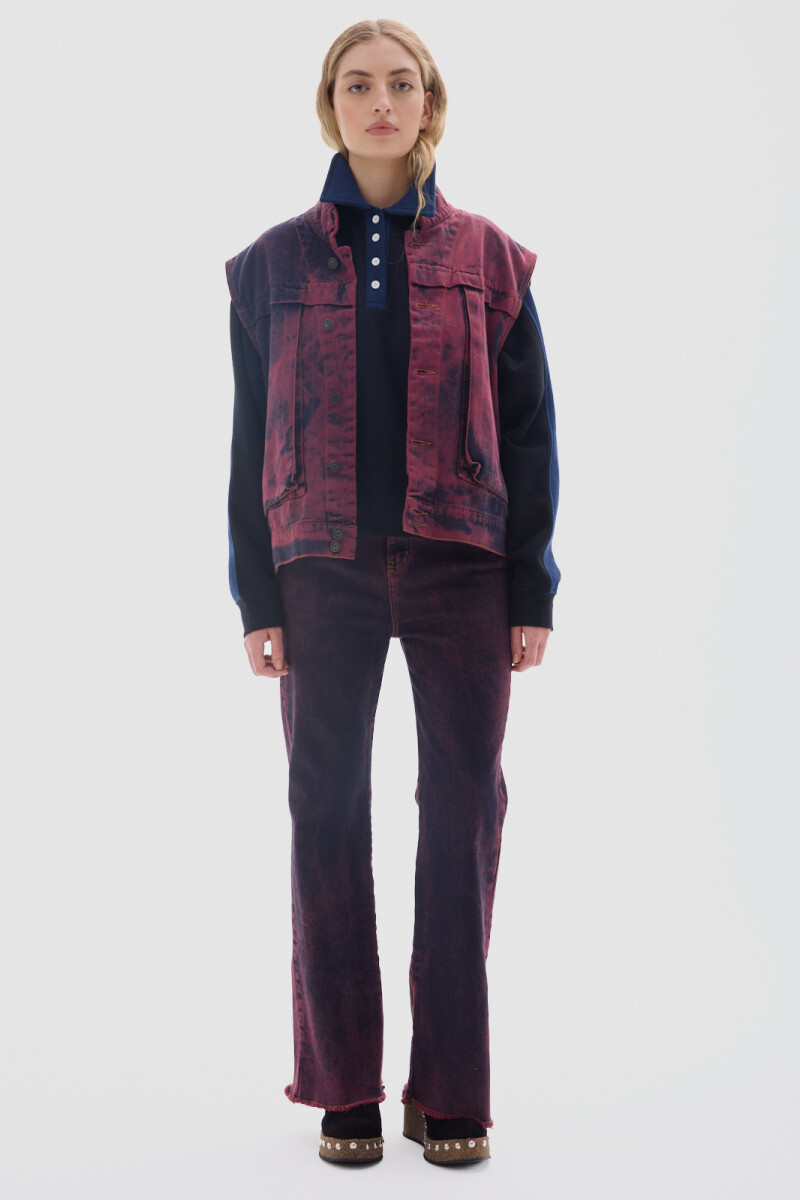 Chaleco Explorer Washed Bordeaux