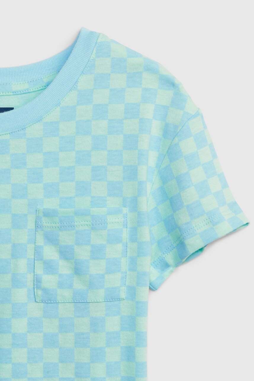 Remera Con Bolsillos Toddler Niña Dockside Blue