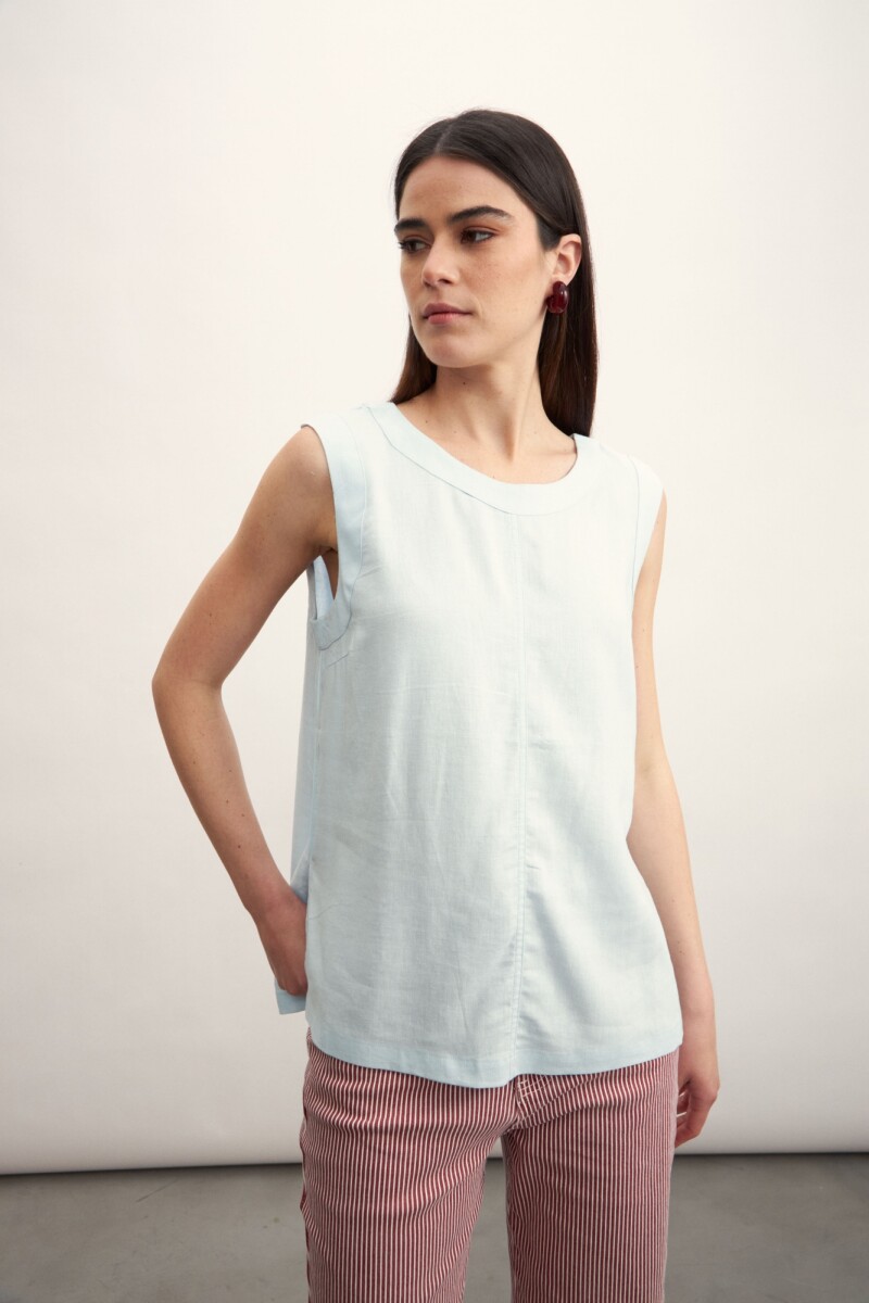 Blusa Martha - Celeste 