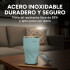 Vaso Termico Acero Inoxidable Aislante C/ Pajita 360ml Color Celeste