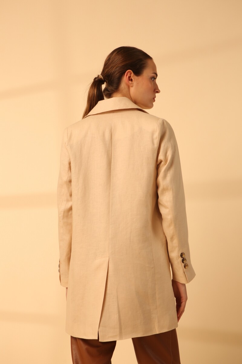 BLAZER CIPRA LINEN SS24 Beige