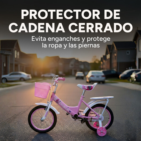 Bicicleta infantil Shengdi Rodado 14 Canasto Parrilla Hadas Rosa 2