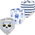 Set baberos bandana x3 oso lentes celeste