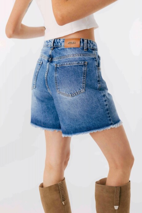 Short Sira Azul Washed