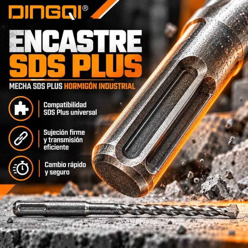 DINGQI MECHA SDS PLUS HORMIGON INDUSTRIAL 8x260MM Dingqi Mecha Sds Plus Hormigon Industrial 8x260mm