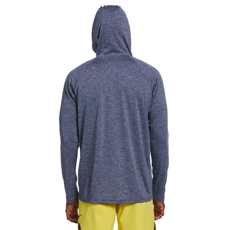 Remera Long Sleeve Hooded de Hombre Azul
