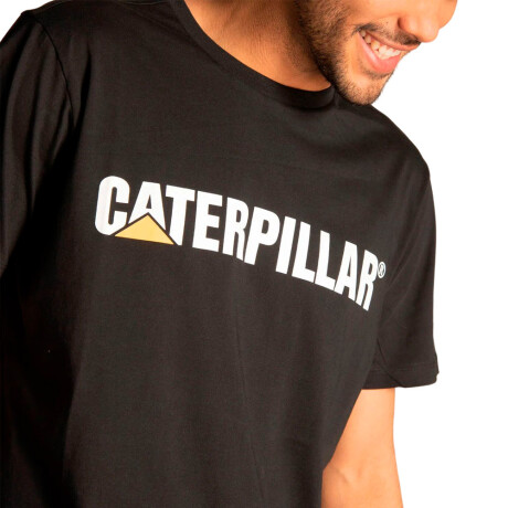 REMERA CATERPILLAR LOGO TEE PITCH BLACK