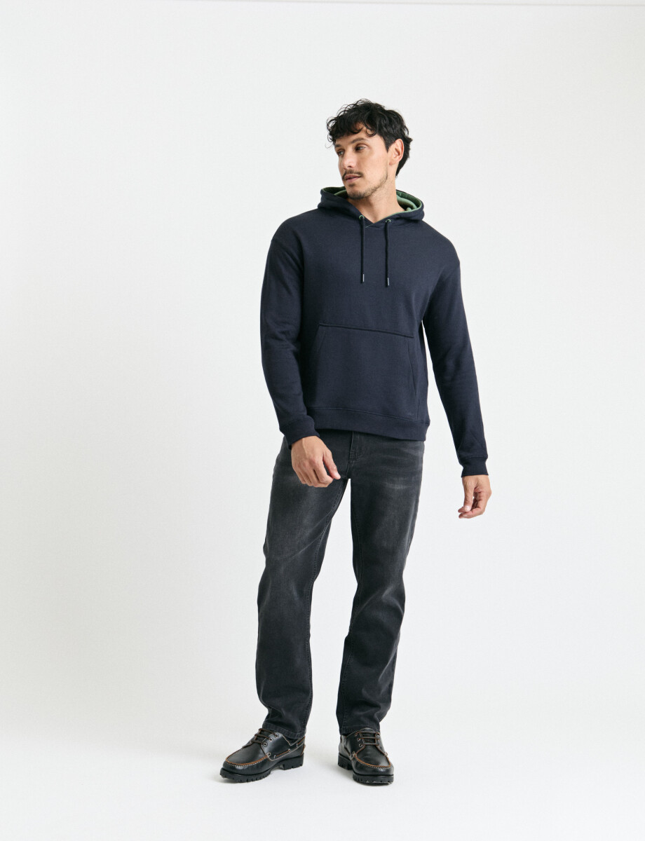 470914 SWEATER CANGURO HARRY Azul Oscuro