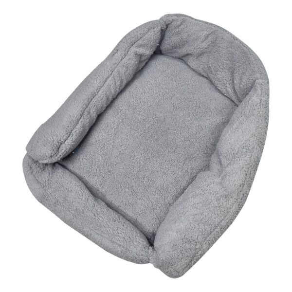 Cama Colchon Perro Gato Mascota Grande Cuadrado M Lavable Ax Variante Diseño Gris