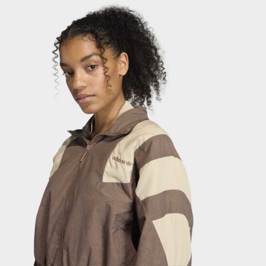 Campera Adidas Blocked FZ TT Marron