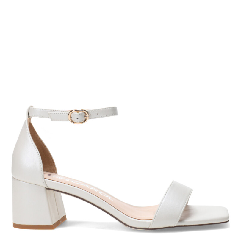 Sandalias de Mujer Miss Carol CLARAZ con taco Nude