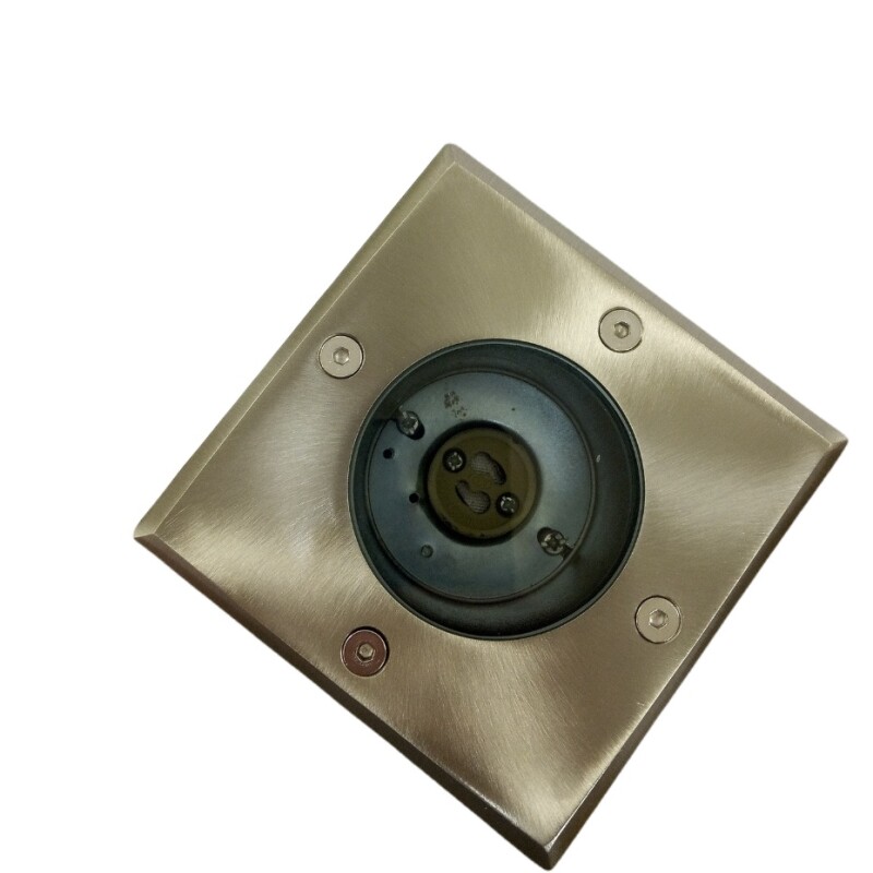 SPOT EMB GU10 CUADRADO ALUM E INOX GRIS SPOT EMB GU10 CUADRADO ALUM E INOX GRIS