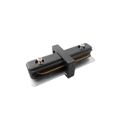 Conector lineal para riel de 2 vías color negro ZU0489