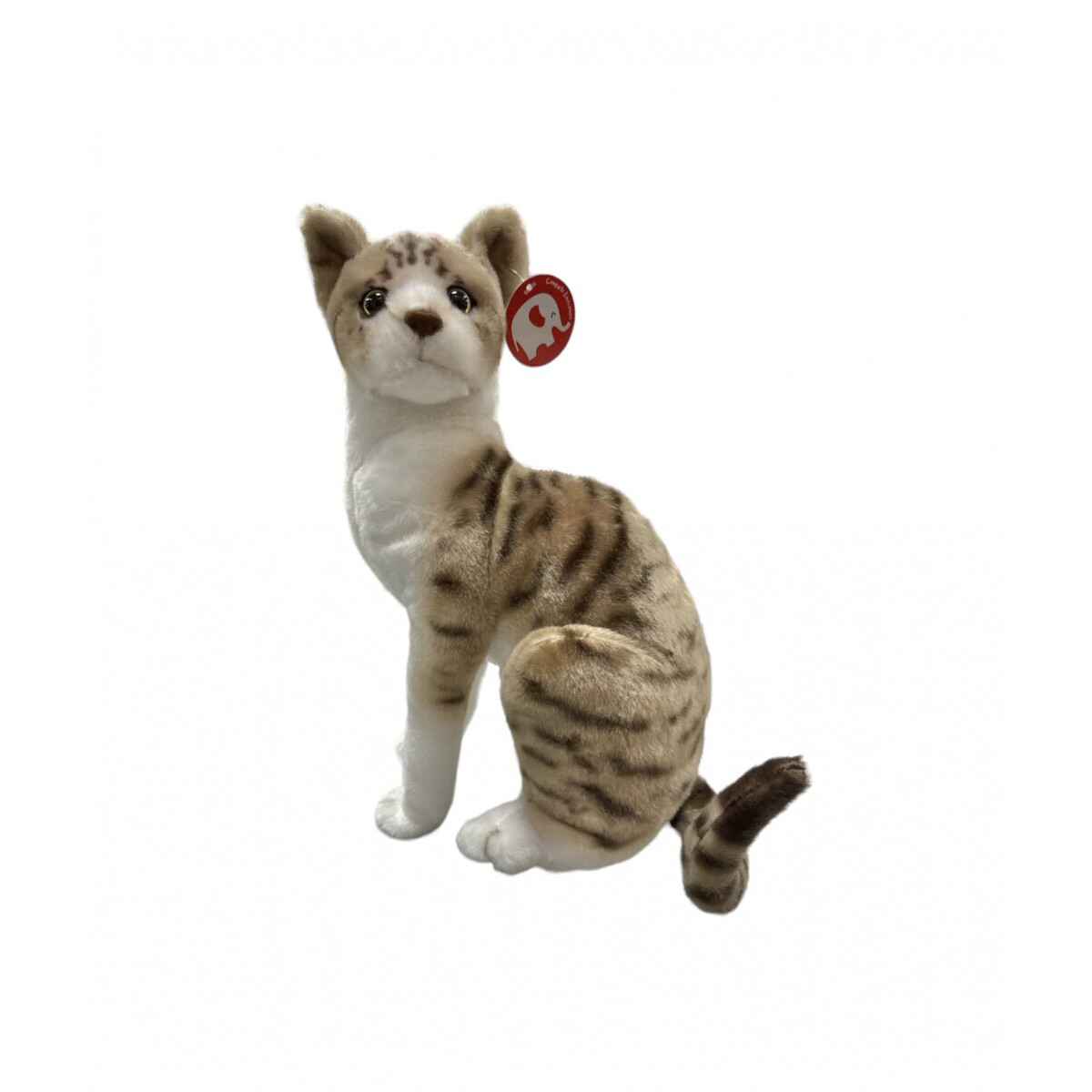 Peluche Gato Sentado - Pecho blanco 