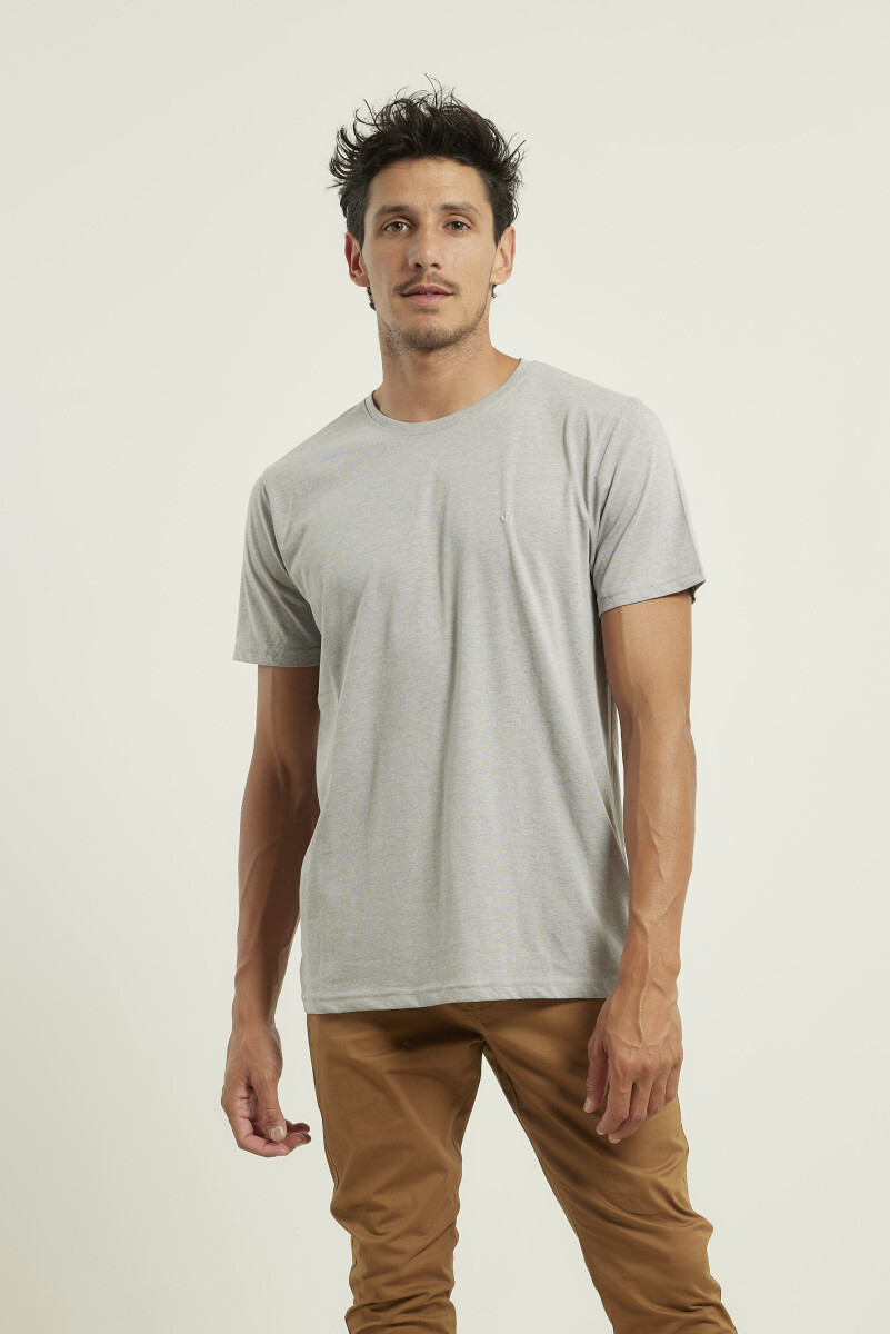 T-SHIRT NAVIGATOR - Gris Medio Melange 