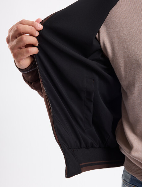 Campera reversible suede marron