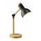 Lampara De Escritorio Portatil Nordica Madera Y Metal Negro