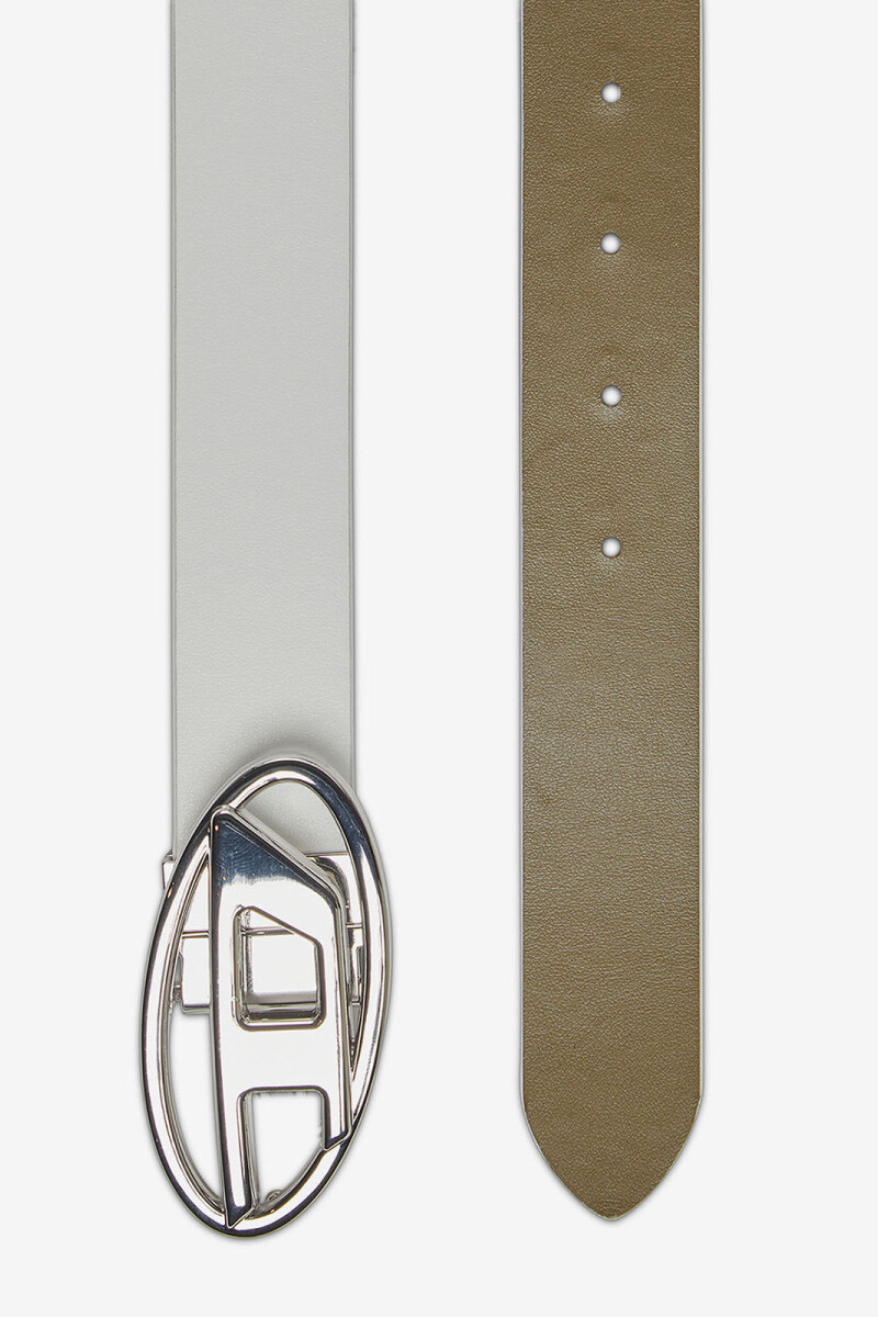 CINTURON OVAL D LOGO B-1DR Blanco