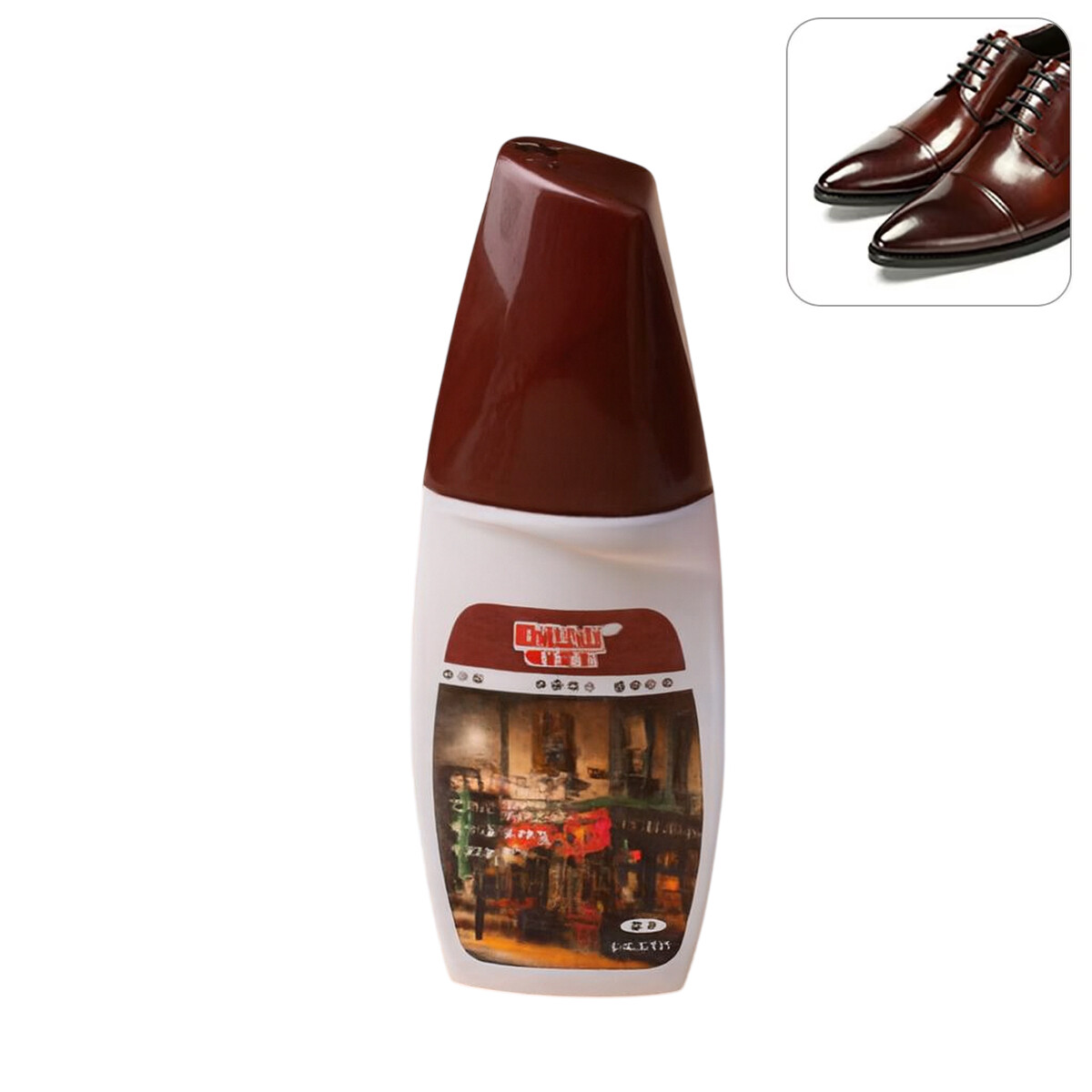 Pomada líquida lustra zapatos marrón 75ml - Pomada Líquida Lustra Zapatos Marrón 75ml 
