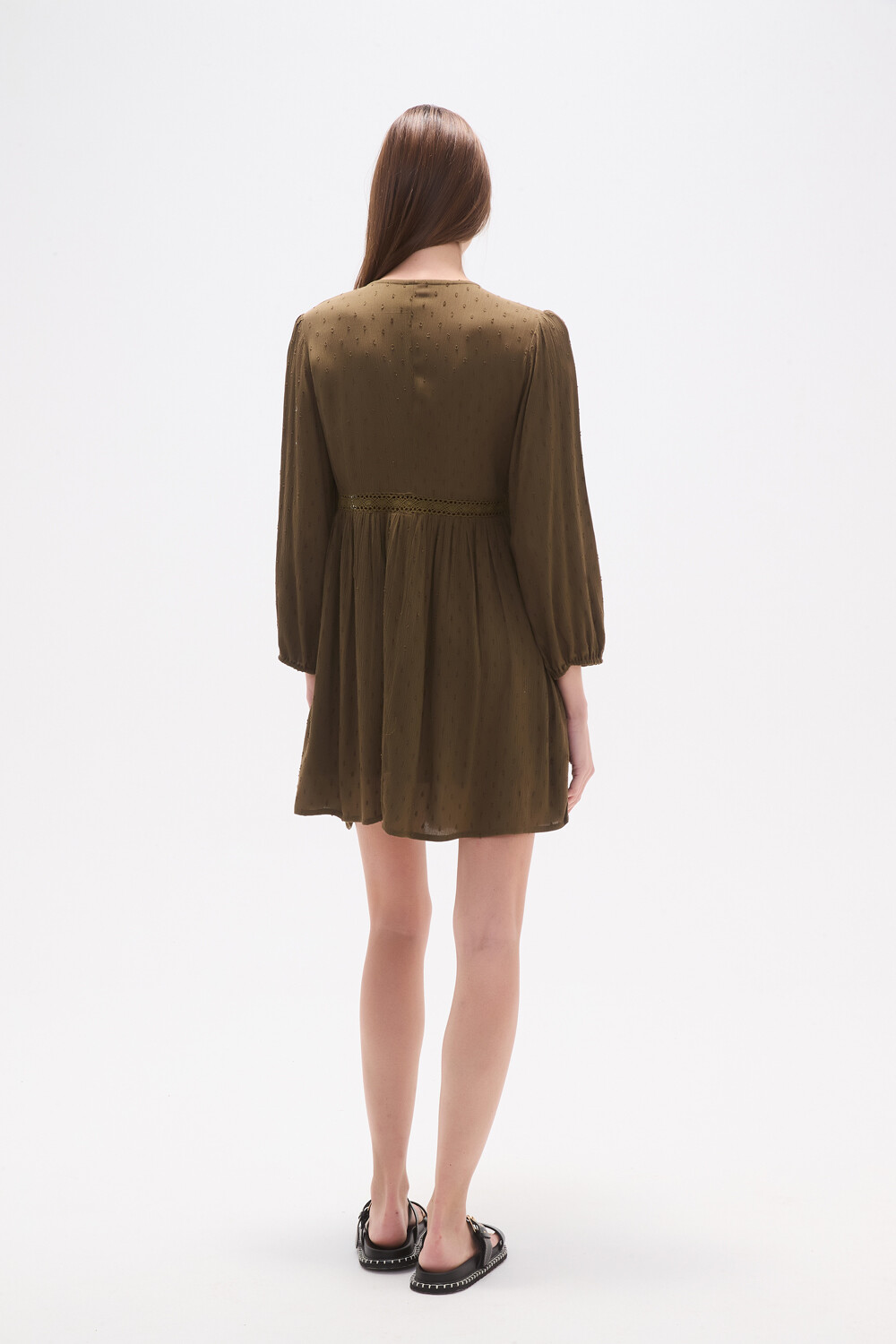 Vestido Bothei Verde Oliva Oscuro